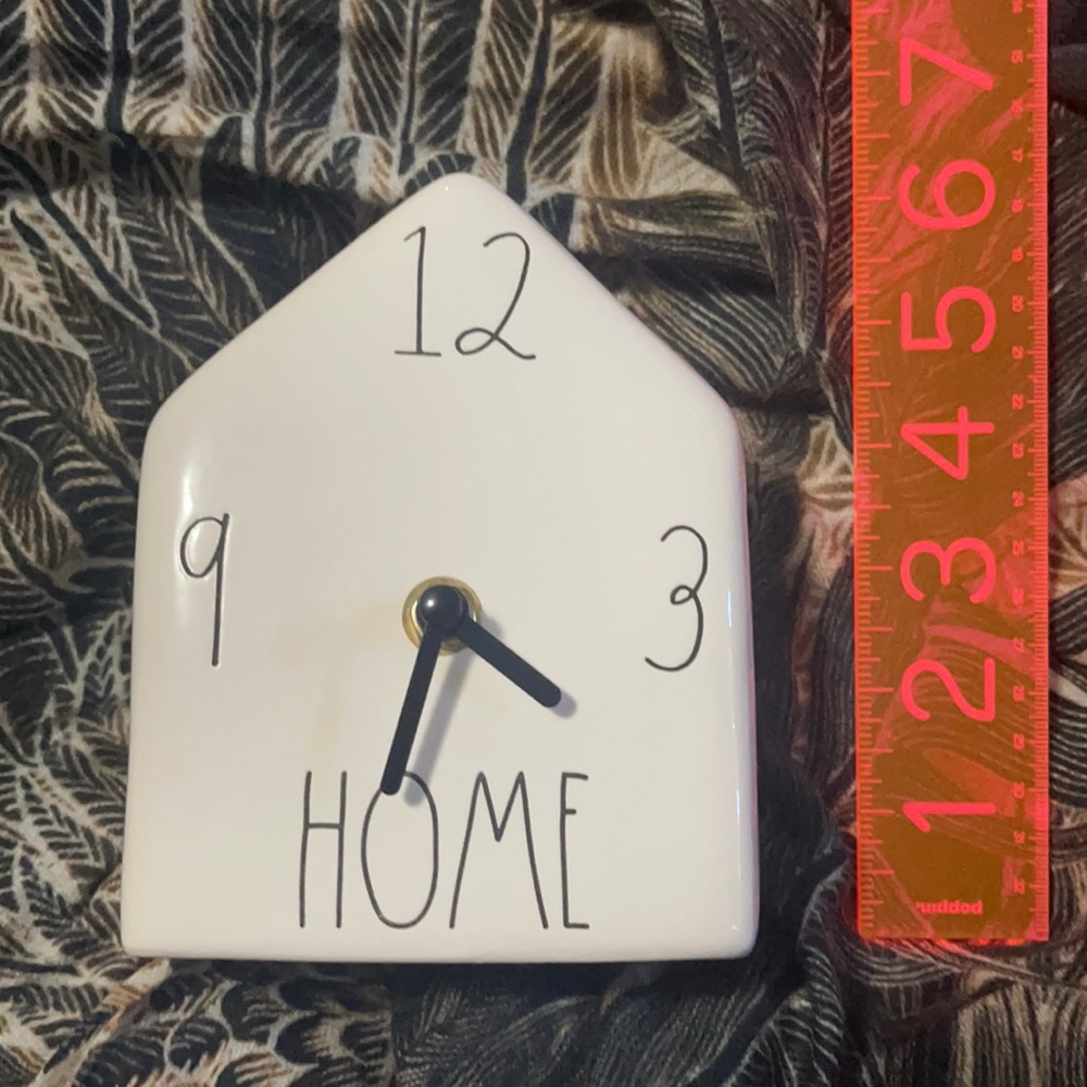 🤍❤️⏰🏠Rae Dunn Ceramic Home Clock Brand New 🏠 ⏰ ❤️🤍